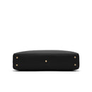 Evelyn Genuine Leather Handbag (Black)