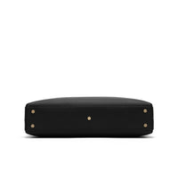 Evelyn Genuine Leather Handbag (Black)