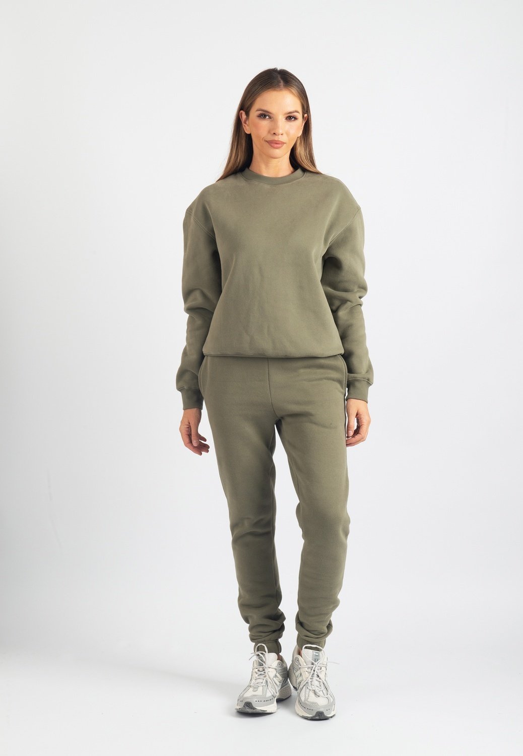 Harper Branded Sweatshirt (Safari Green)