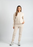 Harper Branded Sweatshirt (Beige)