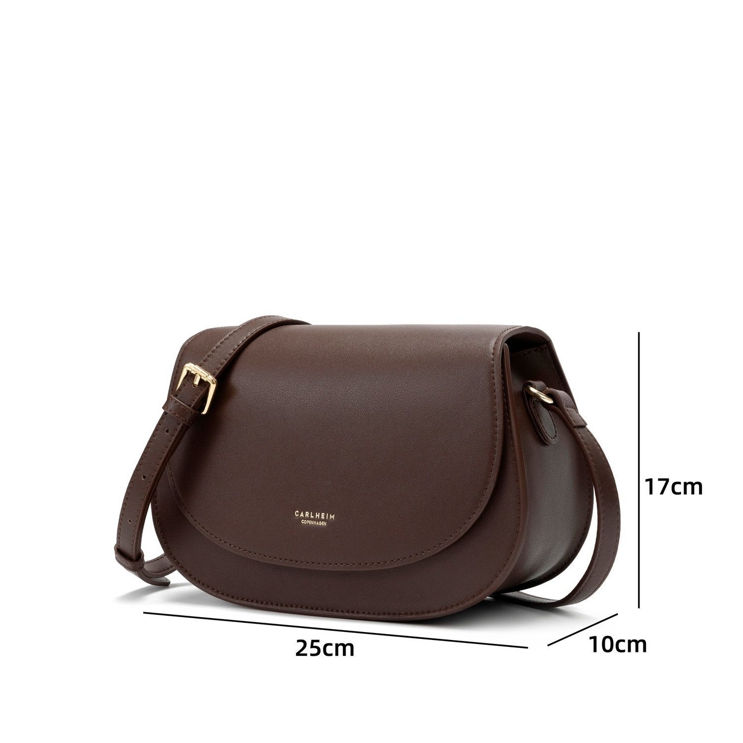 Jolie Genuine Leather Handbag (Brown)